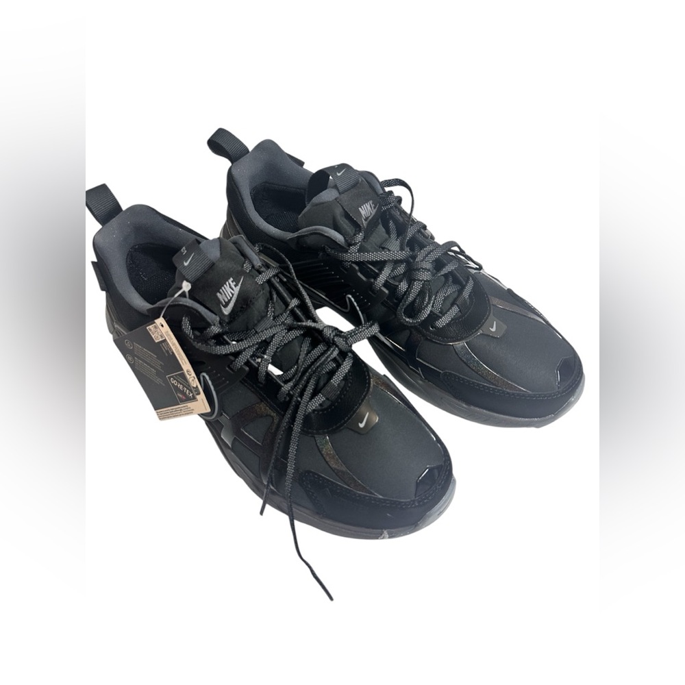Nike V2K Run GTX Gore-Tex Black Iron Grey Womens Casual Shoes FZ2622-001 Sz 8.5